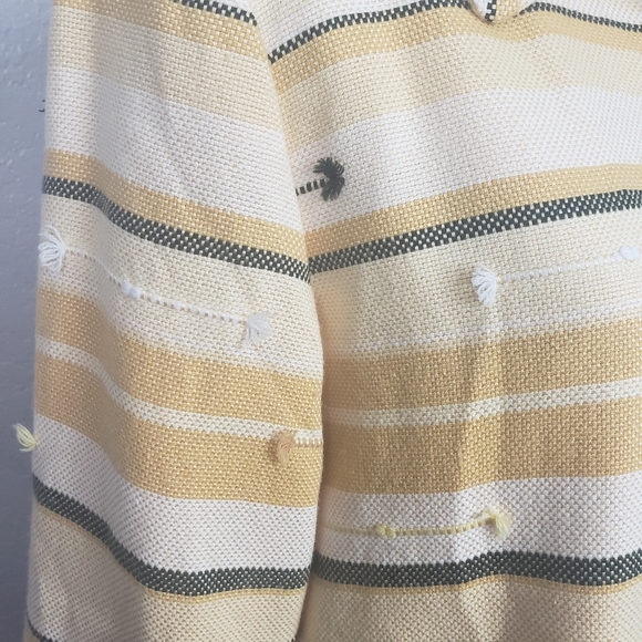 Alfred Dunner Yellow Striped Knit Blazer Size 18 - Picture 3 of 8